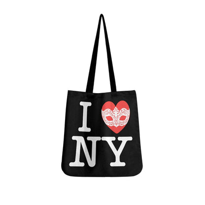 Phantom of the Opera Tote Bag: I Heart NY Parody, Venetian Mask