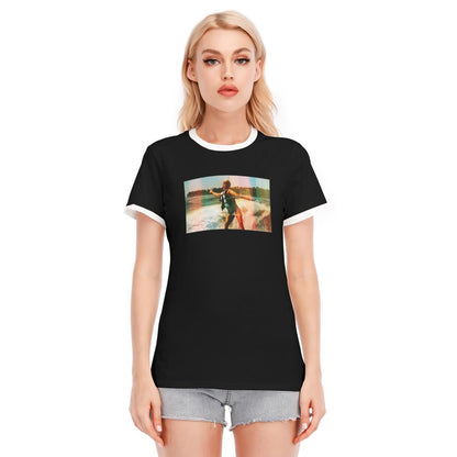 Uncle Baby Billy Vintage Photo Water-Ski Ringer Tee- 190GSM Cotton