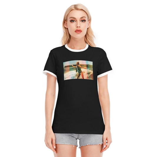 Uncle Baby Billy Vintage Photo Water-Ski Ringer Tee- 190GSM Cotton