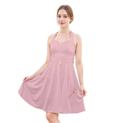 Glinda Halter Skater Dress: Wizard of Oz Retro 1950s Style