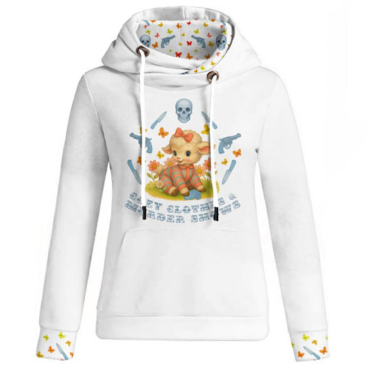 Cozy Clothes and Murder Shows Hoodie with Pocket |  True Crime Fan Hoodie | Cute but Evil Gift