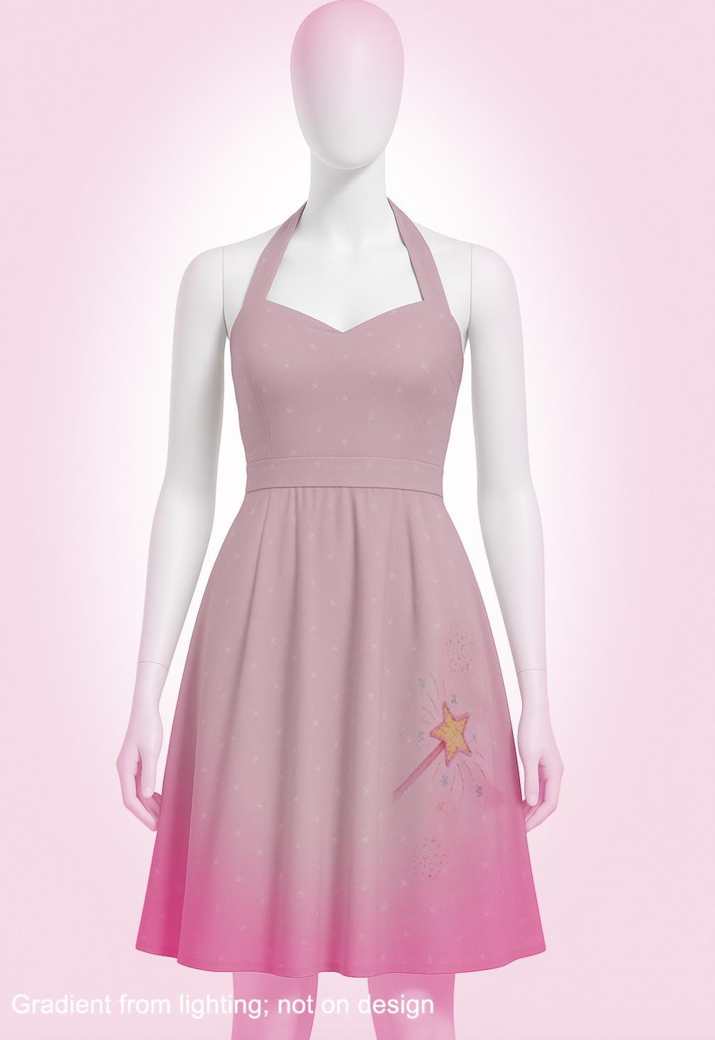 Glinda Halter Skater Dress: Wizard of Oz Retro 1950s Style