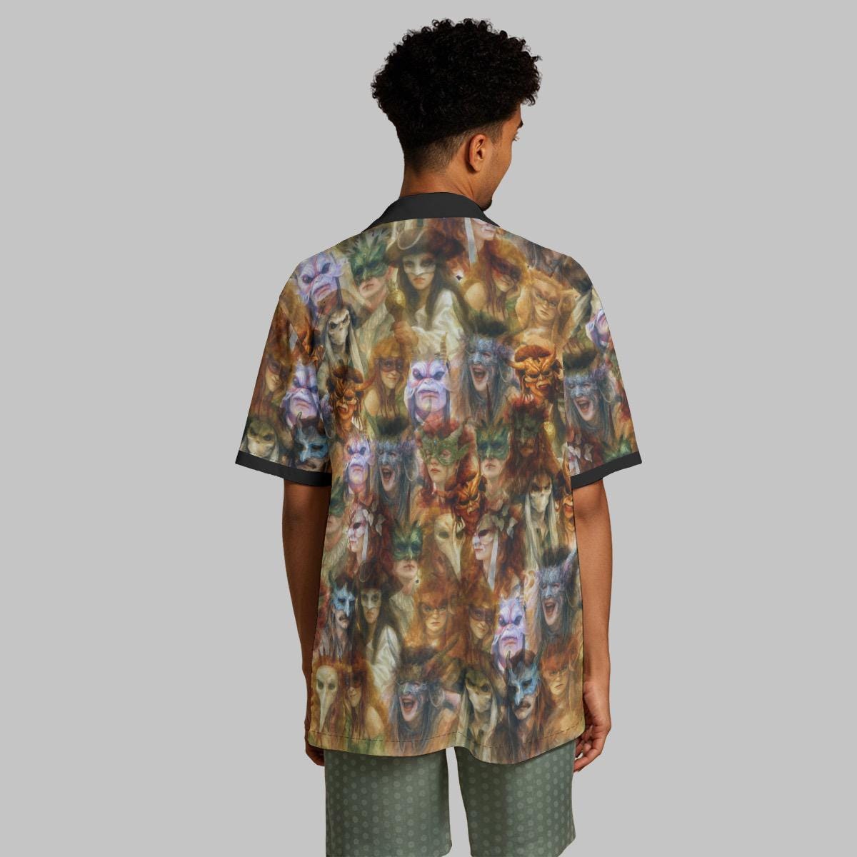 Goblin Masquerade Lightweight Shirt- All over fanmade print inspired by Fantasy Maze