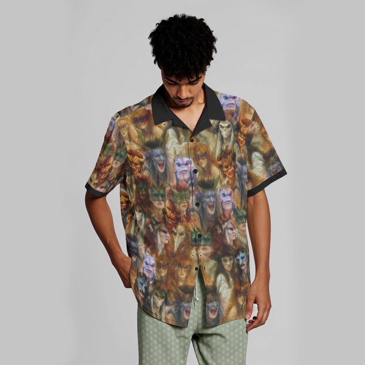 Goblin Masquerade Lightweight Shirt- All over fanmade print inspired by Fantasy Maze