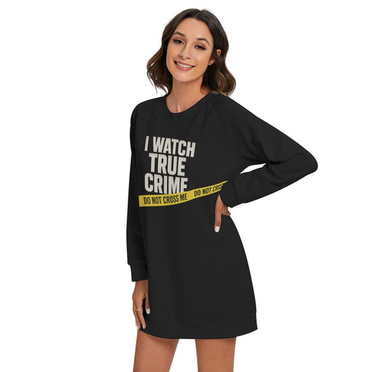 True Crime Sweater: Comfy Polyester Sweatshirt