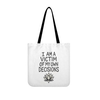 Fanmade vacation Quote Bag | Victim of My Own Decisions Tote | Chelsea and Rick