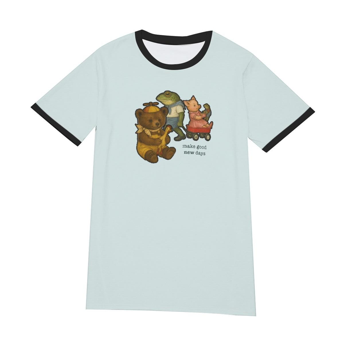 Y2K Cartoon Tribute Tee: 80s-90s Cartoon Nostalgia, Soft Cotton