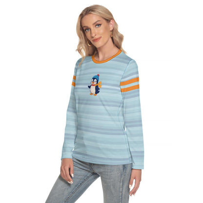 Y2K Retro Penguin Long Sleeve Tee | 90s 2000s Kitschy Nostalgia Top