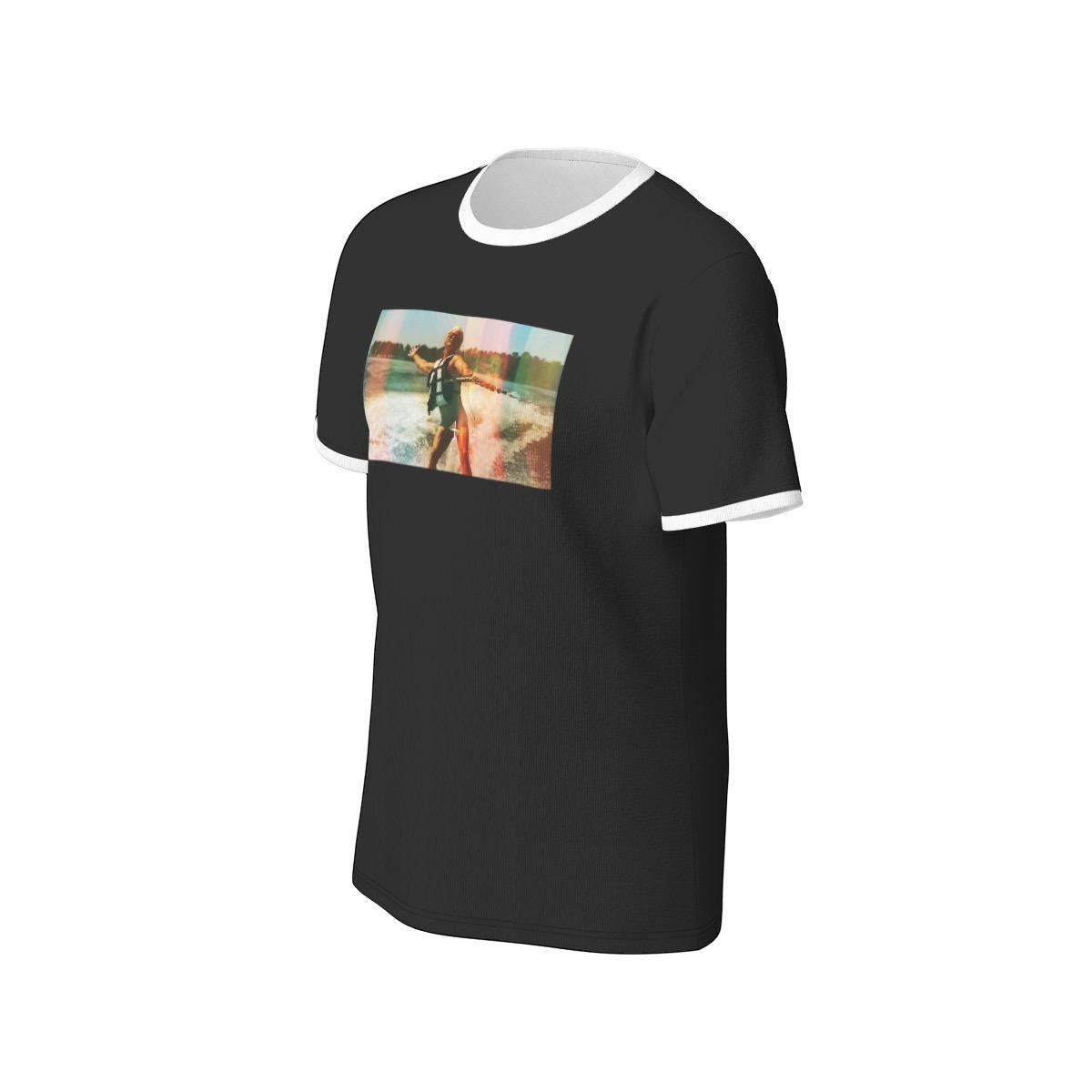 Uncle Baby Billy Vintage Photo Water-Ski Ringer Tee- 190GSM Cotton