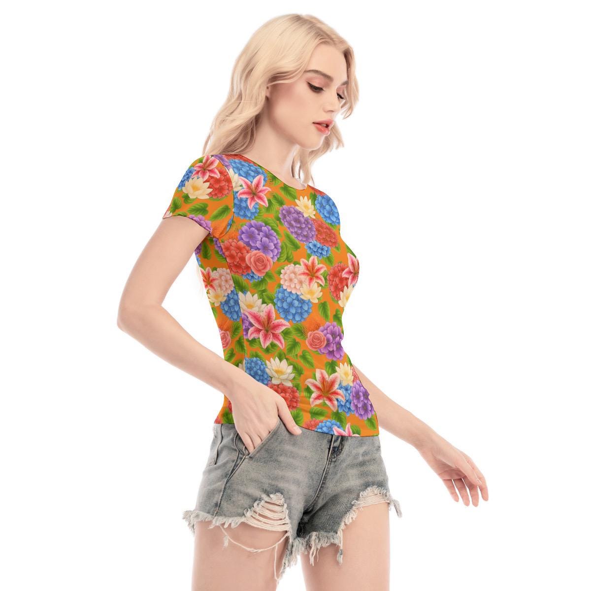 vacation Inspired Resort Wear | Summer in Sicily Mesh Blouse | Fanmade Merch | Daphne Top