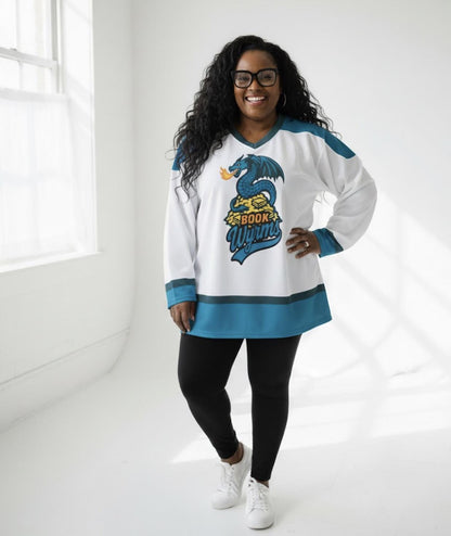 The Book Wyrms Hockey Jersey – Reading is My Favorite Sport – Literary Team Spirit Top