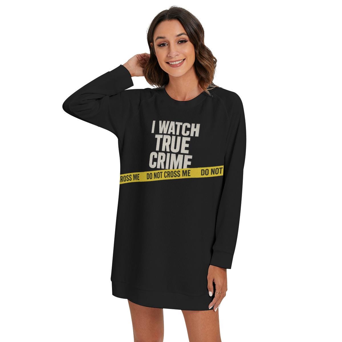 True Crime Sweater: Comfy Polyester Sweatshirt