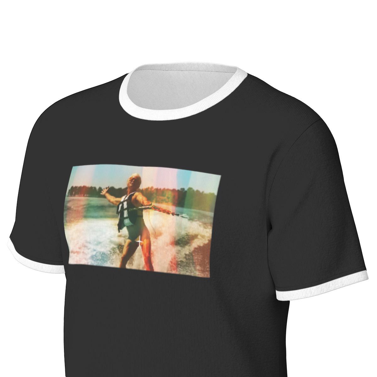 Uncle Baby Billy Vintage Photo Water-Ski Ringer Tee- 190GSM Cotton