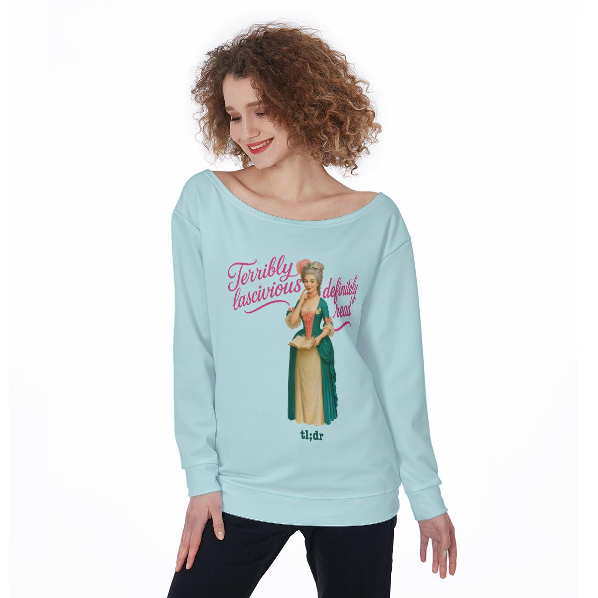 Spicy Romance Book Reader Sweatshirt: Rococo Romantasy Apparel