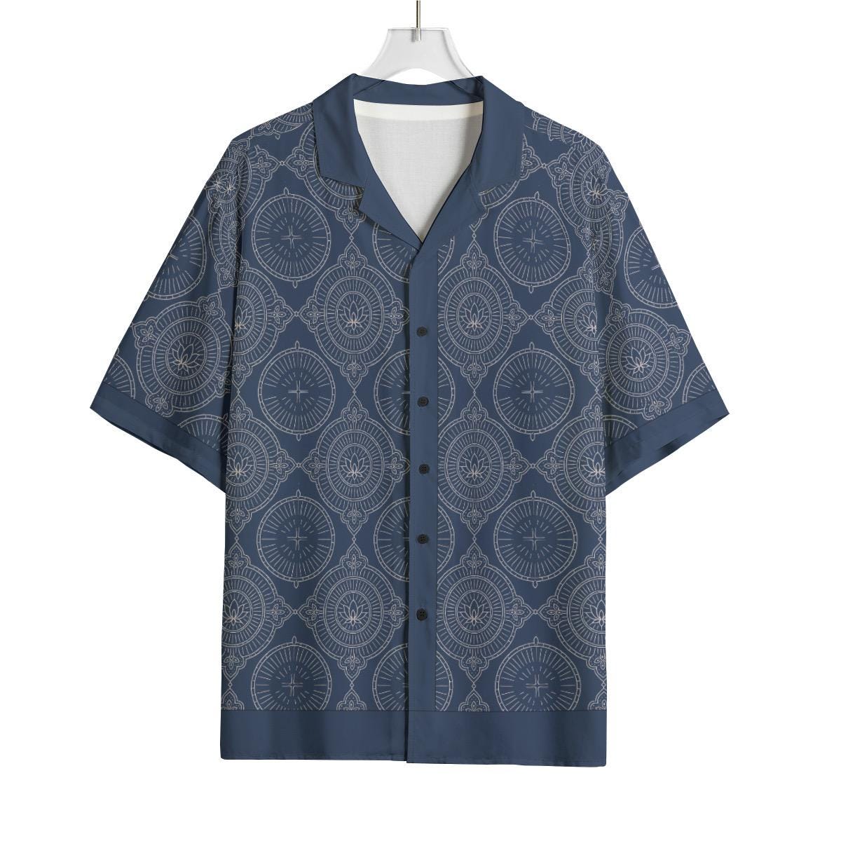 Blue Medallion Rayon Shirt - The vacation Inspired