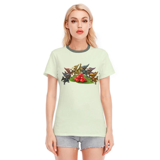 Cherry Pterodactyl T-Shirt – Land Before Time Inspired Graphic Tee – Cherry Core Dino Shirt