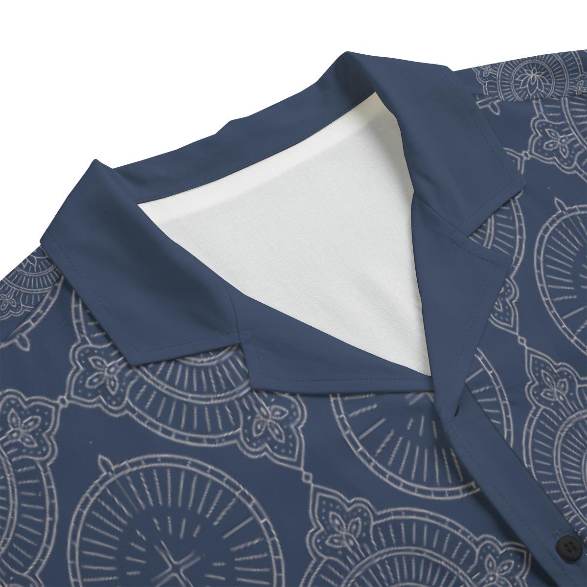 Blue Medallion Rayon Shirt - The vacation Inspired