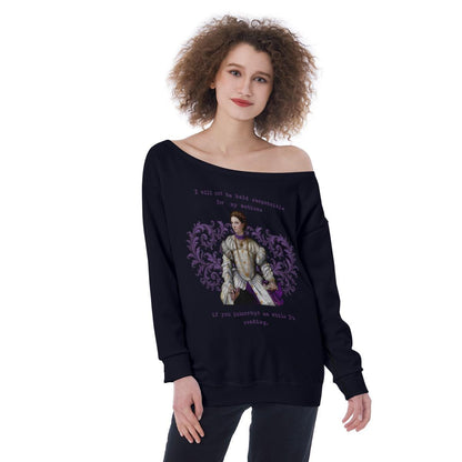 Don't Interrupt Me While I'm Reading - Off Shoulder Sweatshirt