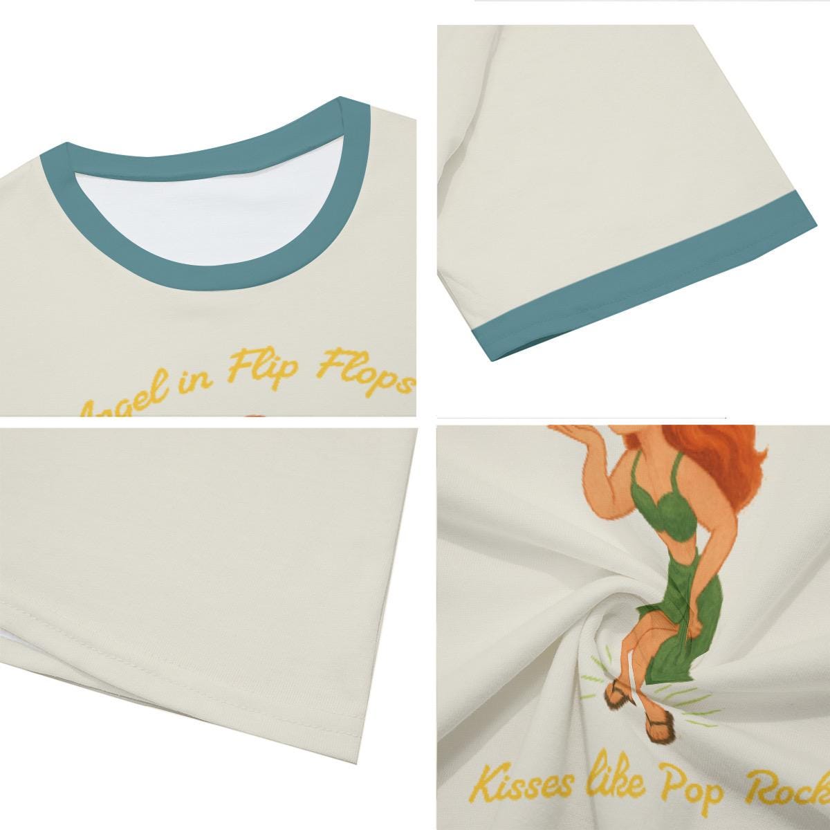 Angel in Flip Flops T-Shirt: Only Murders Inspired Retro Parody