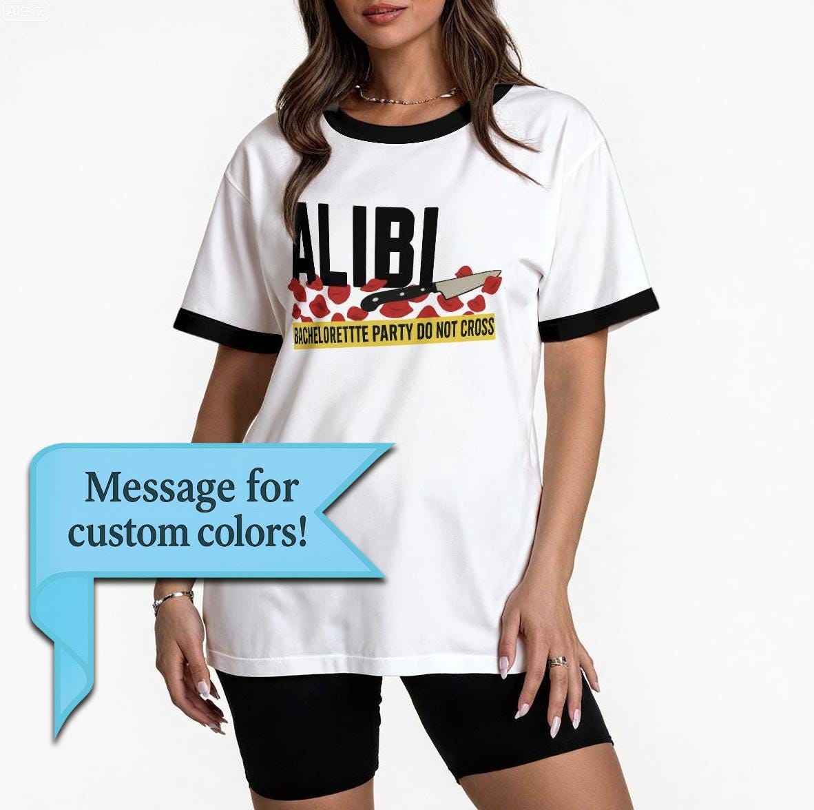 Custom Bachelorette True Crime Party Shirt • Funny Bride Tribe Tee • Bridesmaids