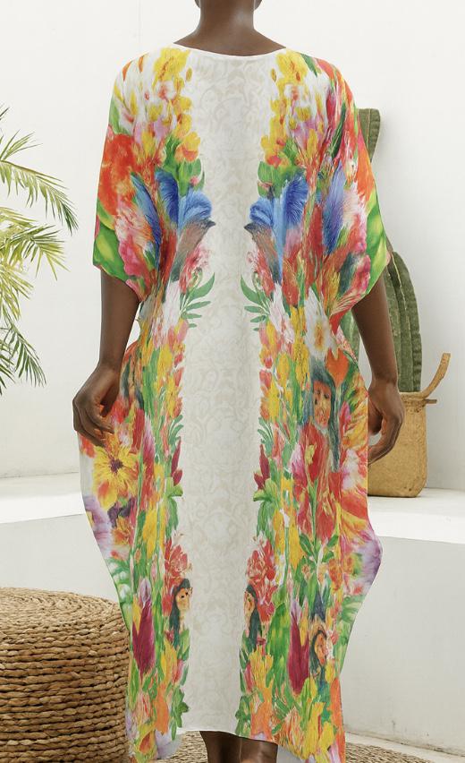 Can't I Just Be Rich Cosplay Kaftan | vacation Inspired Parody Belinda Costume