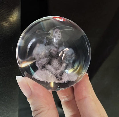 Sarah in a Crystal Ball Labyrinth Inspired Desk Ornament