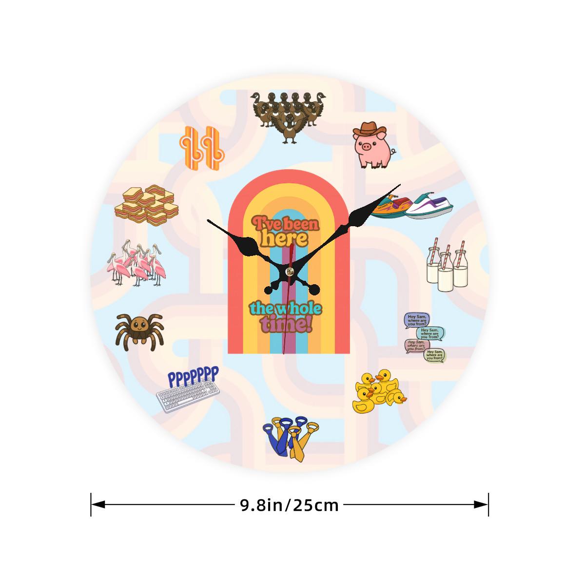 I've Been Here The Whole Time Dropout Parody Clock Inspired by Game Changer Fanmade Merch