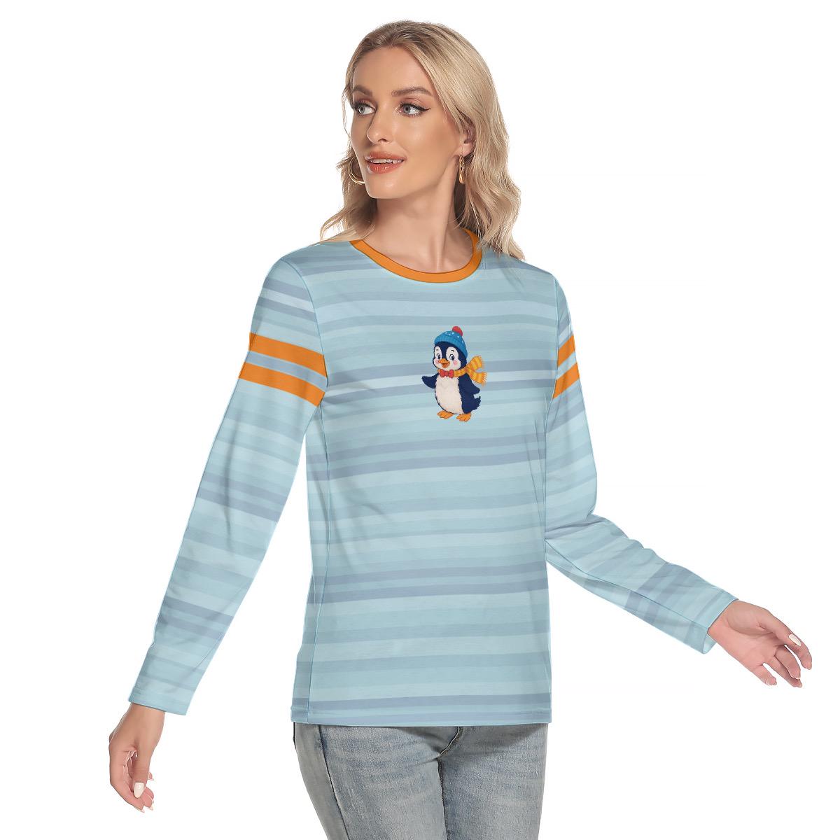 Y2K Retro Penguin Long Sleeve Tee | 90s 2000s Kitschy Nostalgia Top