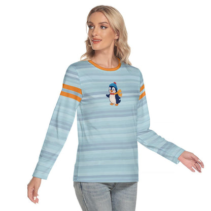 Y2K Retro Penguin Long Sleeve Tee | 90s 2000s Kitschy Nostalgia Top
