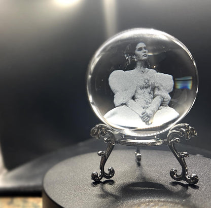 Sarah in a Crystal Ball Labyrinth Inspired Desk Ornament