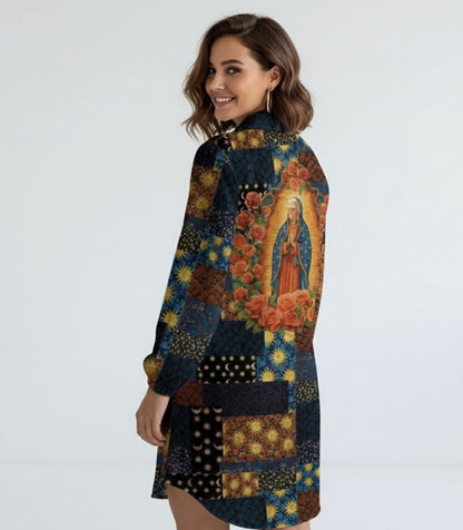 Holy Relic Baby Billy Patchwork Style Shirt Dress