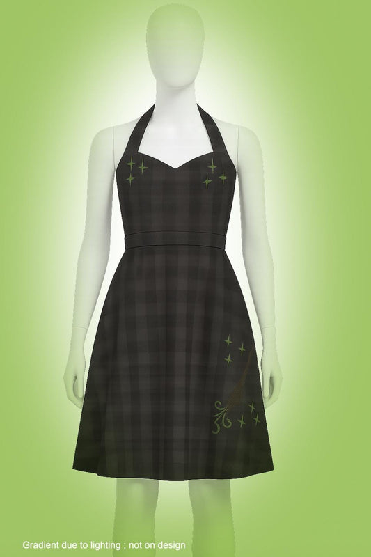 Witch of the West Halter Dress: 1950s Retro Skater, Wizard of Oz Inspired