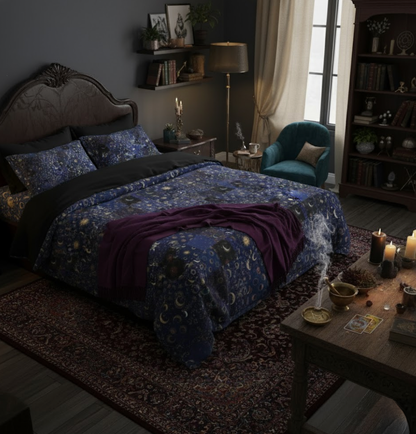 Practically Magical Patchwork Celestial Duvet Set