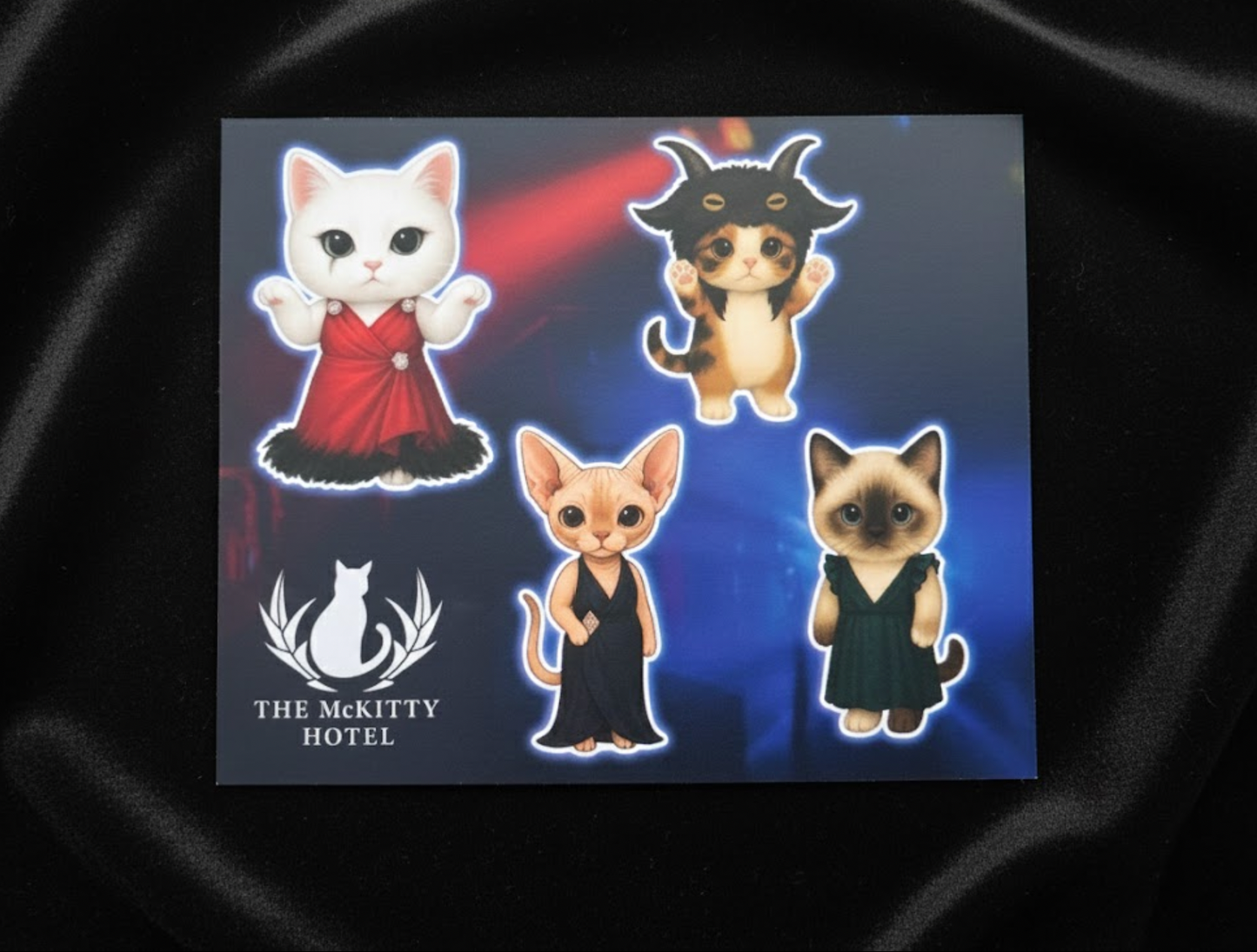 McKitty Hotel SNM Parody Stickers (5 sheets)