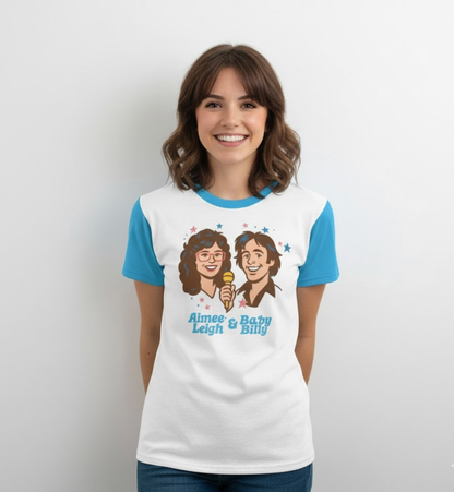 Righteous family Parody T-Shirt | Aimee-Lee and Baby Billy | Misbehavin' | Retro Vintage Style