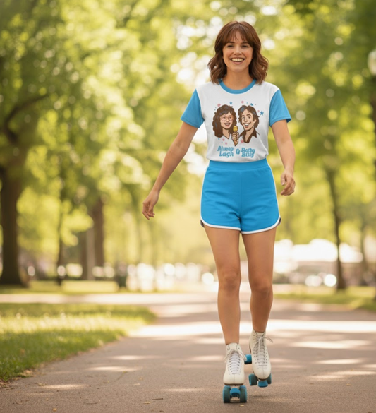 Righteous family Parody T-Shirt | Aimee-Lee and Baby Billy | Misbehavin' | Retro Vintage Style