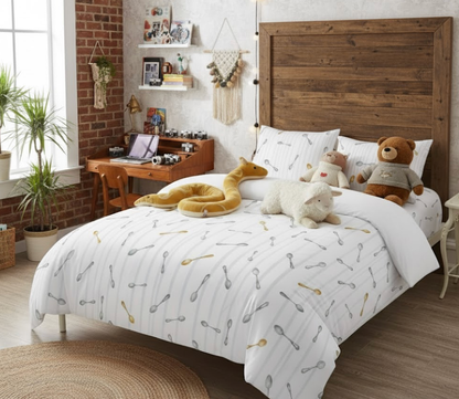 🥄 Extra Spoons Perfect Spoon 4 Piece Duvet Set (extra width)