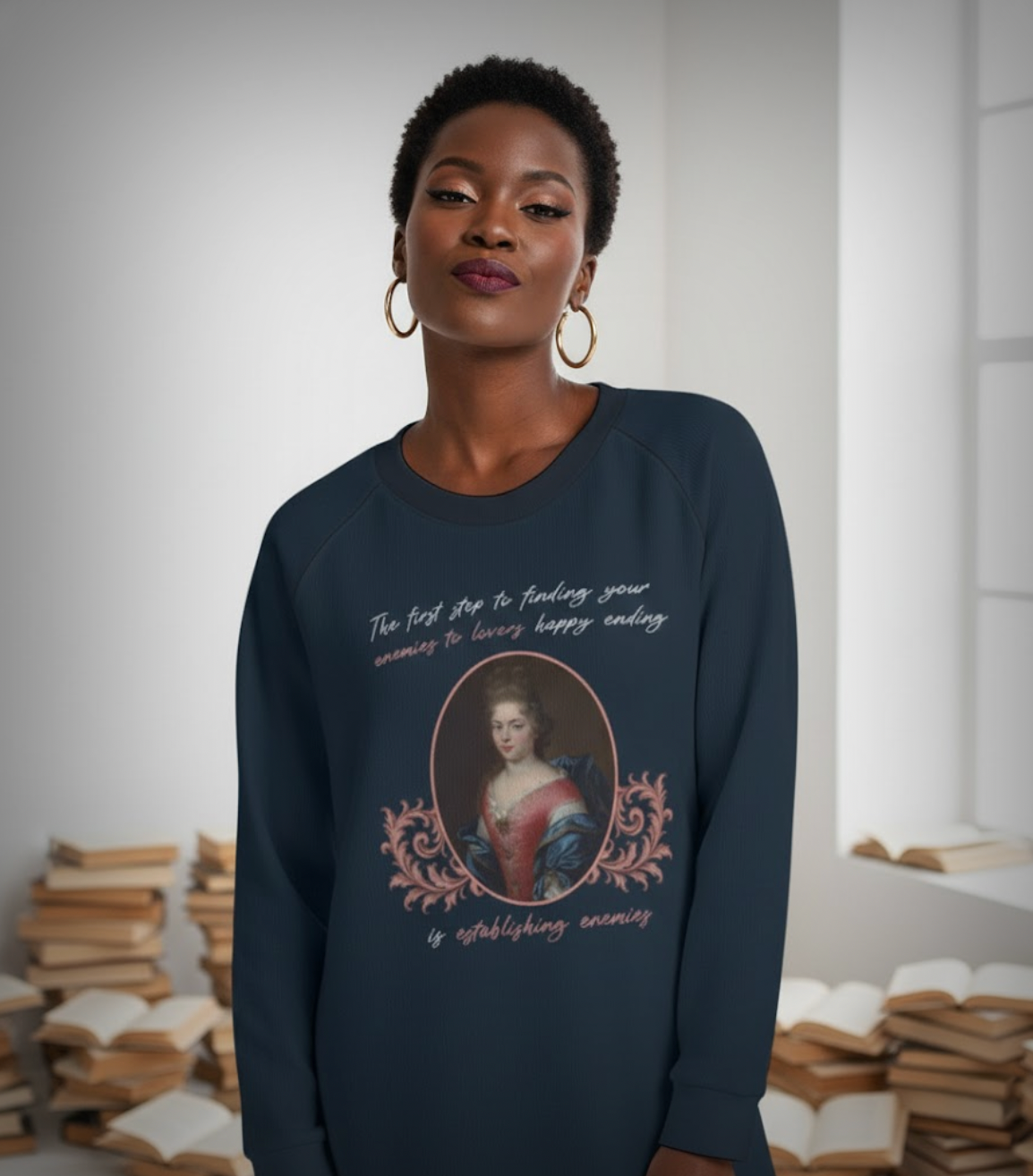 😠 ⚔️😠 Enemies to Lovers Booktok Longline Sweater 😘 🥰