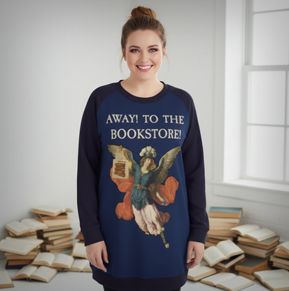 📖 🎺Away! To the Bookstore-Longline Sweater