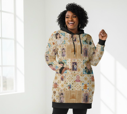 Goblin City Patchwork Longline Hoodie