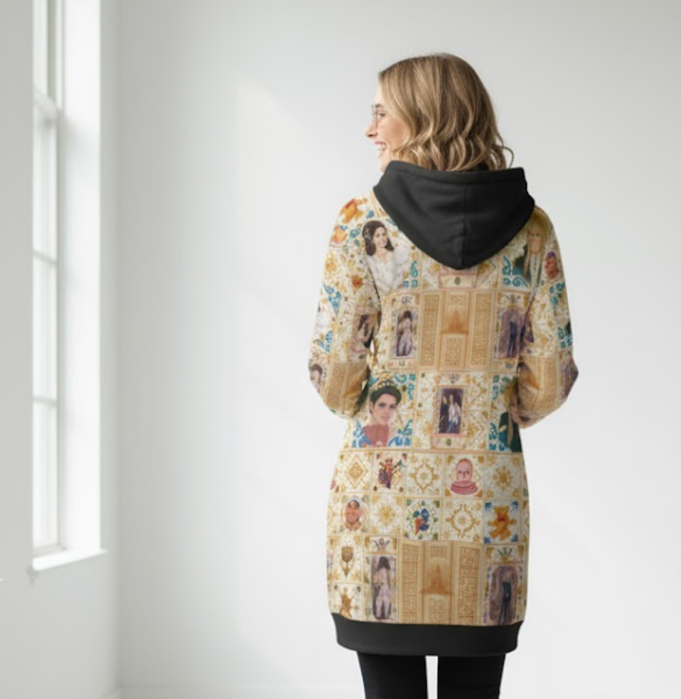 Goblin City Patchwork Longline Hoodie