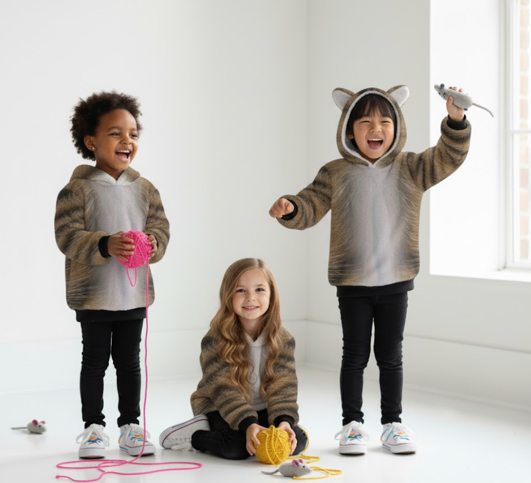 Illegal Smol Tabby Cosplay Hoodie (Children’s)