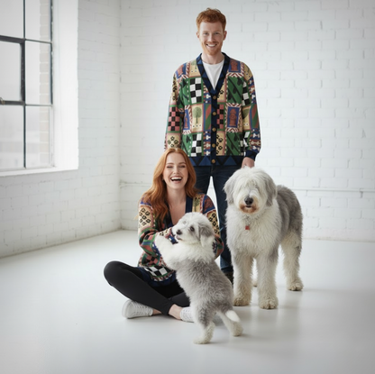 Trusted Steed Labyrinth Inspired V-Neck Cardigan