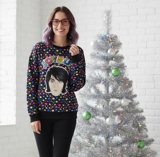 Joyeux Noël! | British Bake Off x Mighty Boosh Fan Pullover | Noel Fielding Oversized Sweater