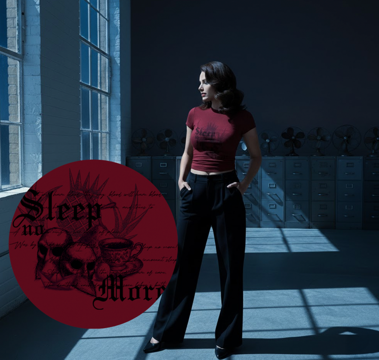 Sleep No More Slim Fit Grunge Graphic Tee