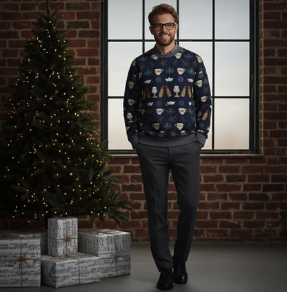 Sleep No More Holiday Ephemera Sweater