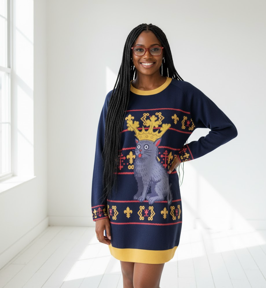 👑 Medieval Cat Sweater | King Cat Pullover | Trying Your Best