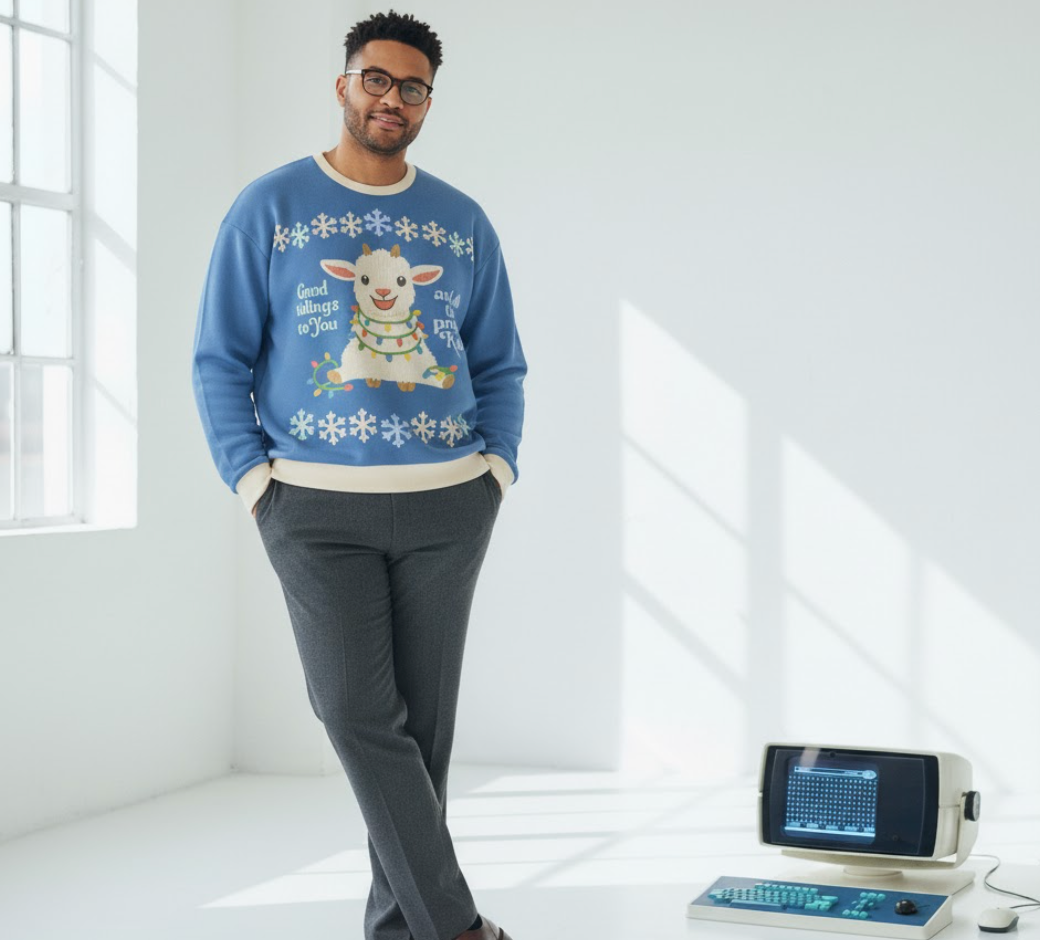 🐐 Good Tidings to You and All That Praise Kier Holiday Sweater | Severance Fanmade Pullover