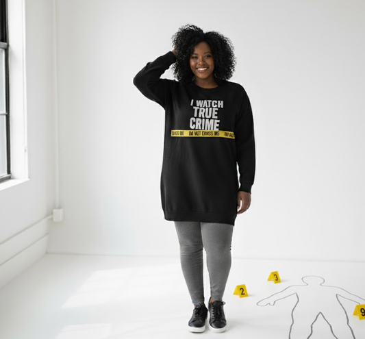 🚨 True Crime “DO NOT CROSS ME” Sweater | Funny True Crime Fan Pullover