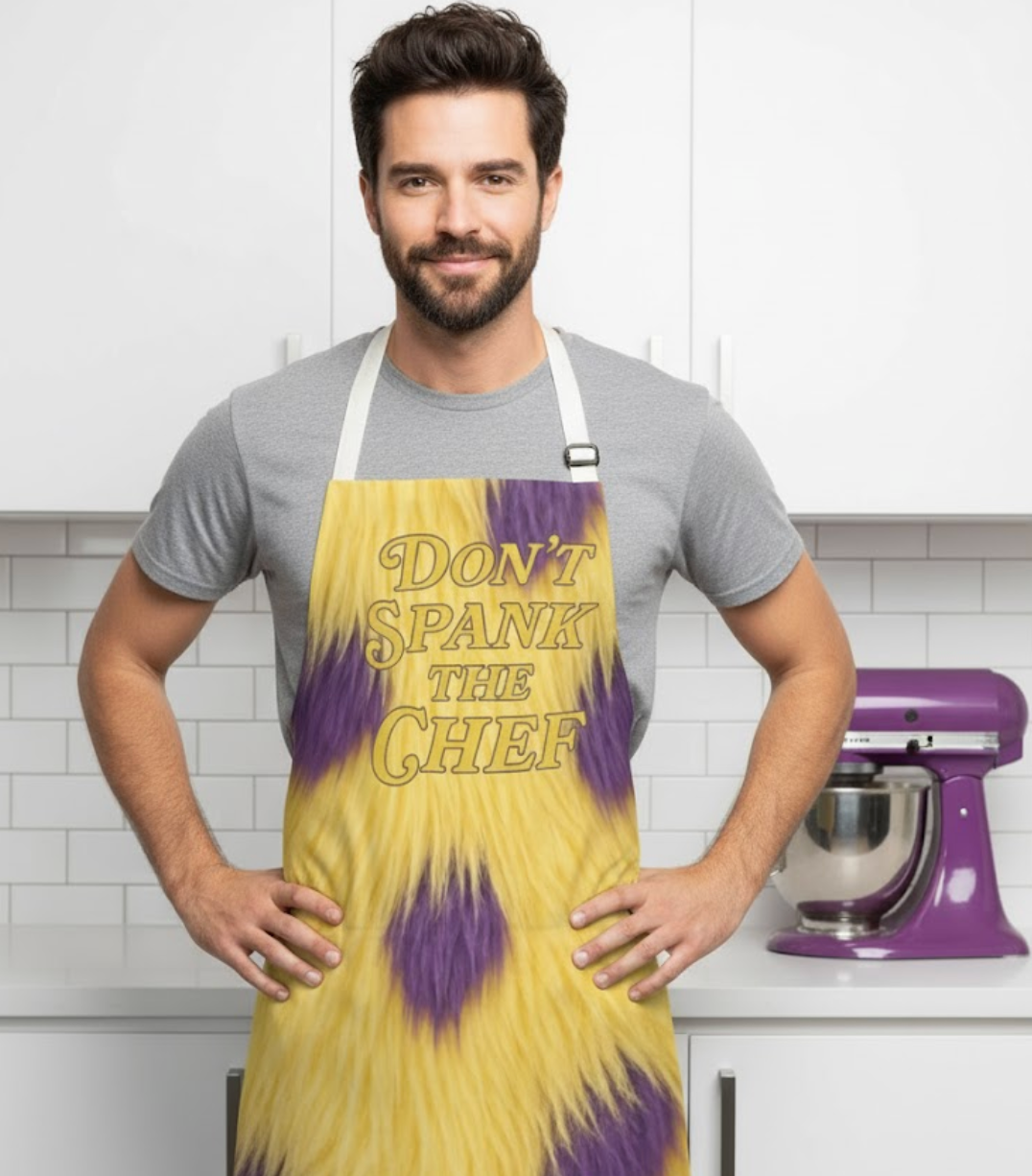 “Don’t Spank the Chef” Apron | Dropout TV Gift Kitchen Spencer Parody Apron |